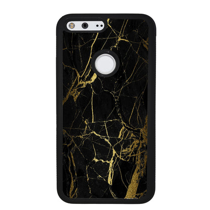 Gold and Black Marble | Google Phone Case