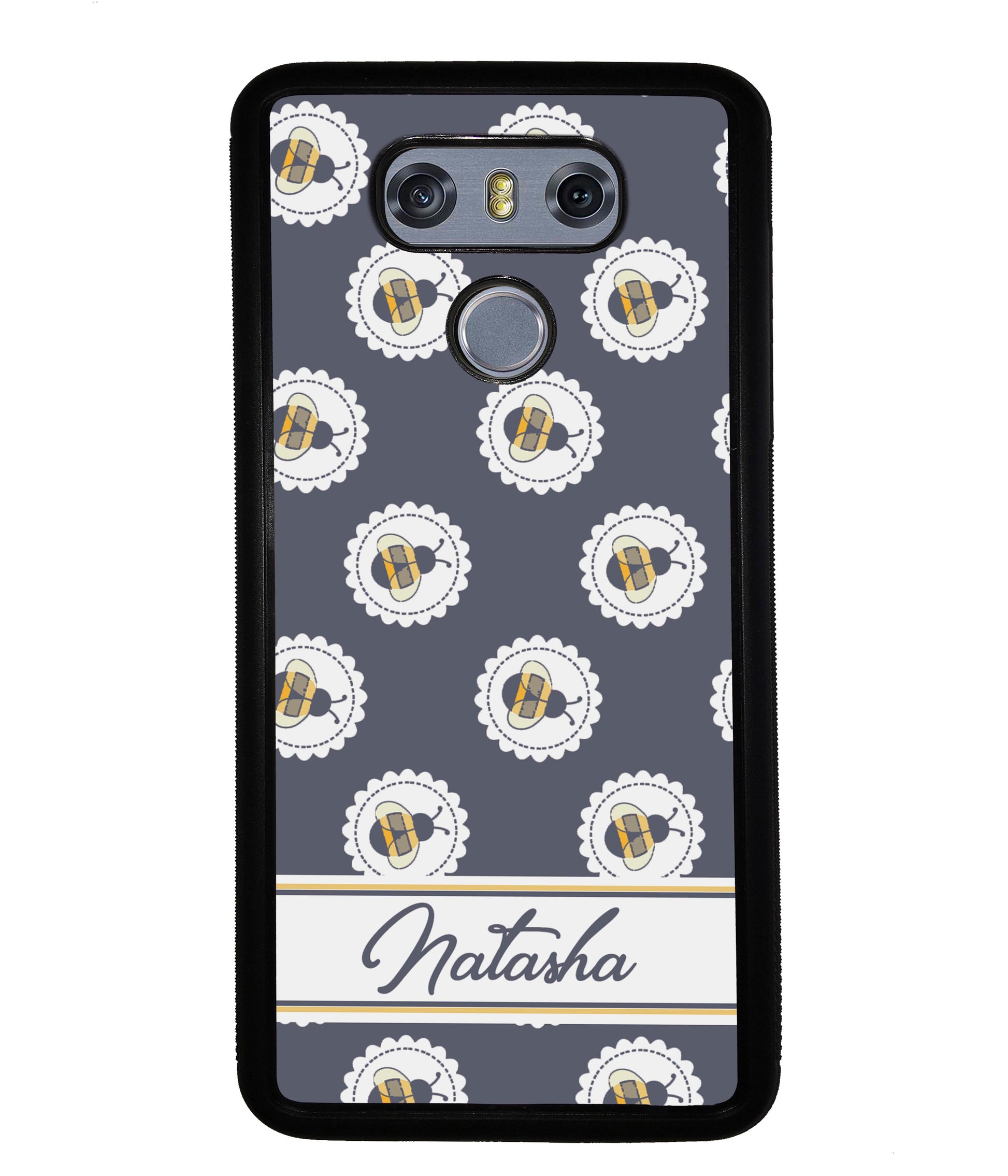 Blue Honey Bumble Bee Personalized | LG Phone Case