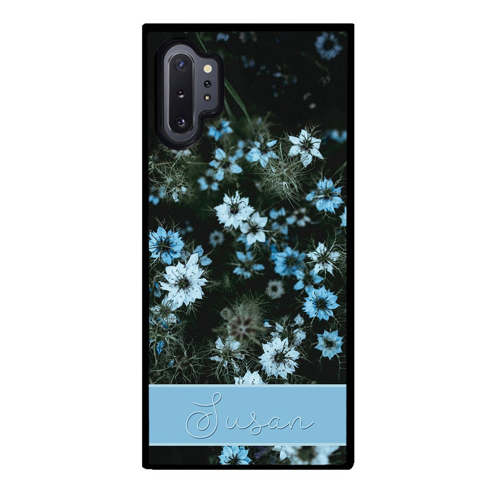 Blue Flowers Personalized | Samsung Phone Case