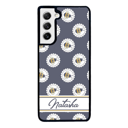 Blue Honey Bumble Bee Personalized | Samsung Phone Case