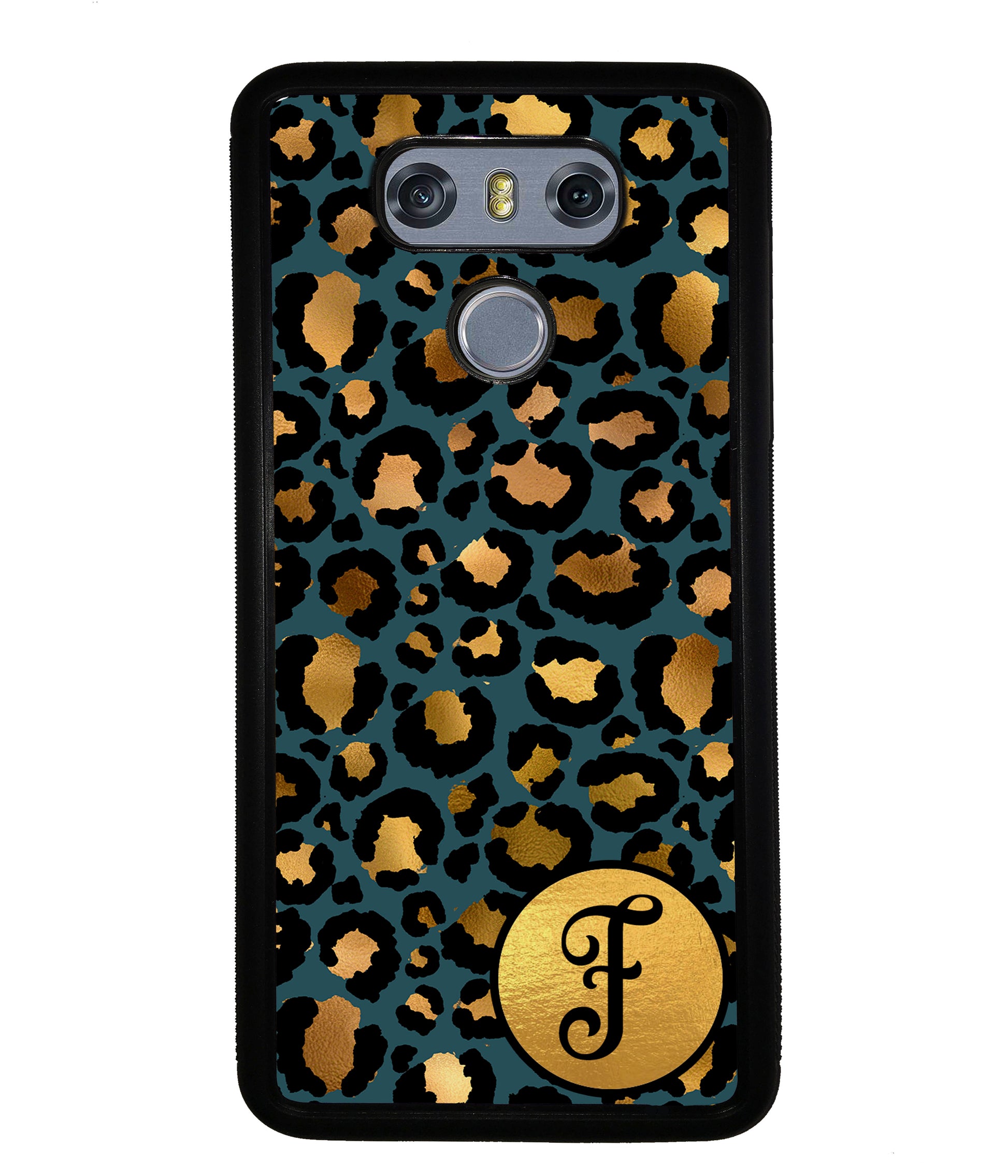 Gold Foil Leopard Skin Personalized | LG Phone Case