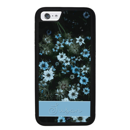 Blue Flowers Personalized | Apple iPhone Case