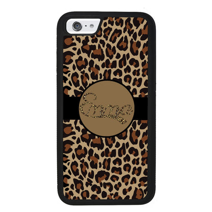 Brown Leopard Skin Personalized | Apple iPhone Case