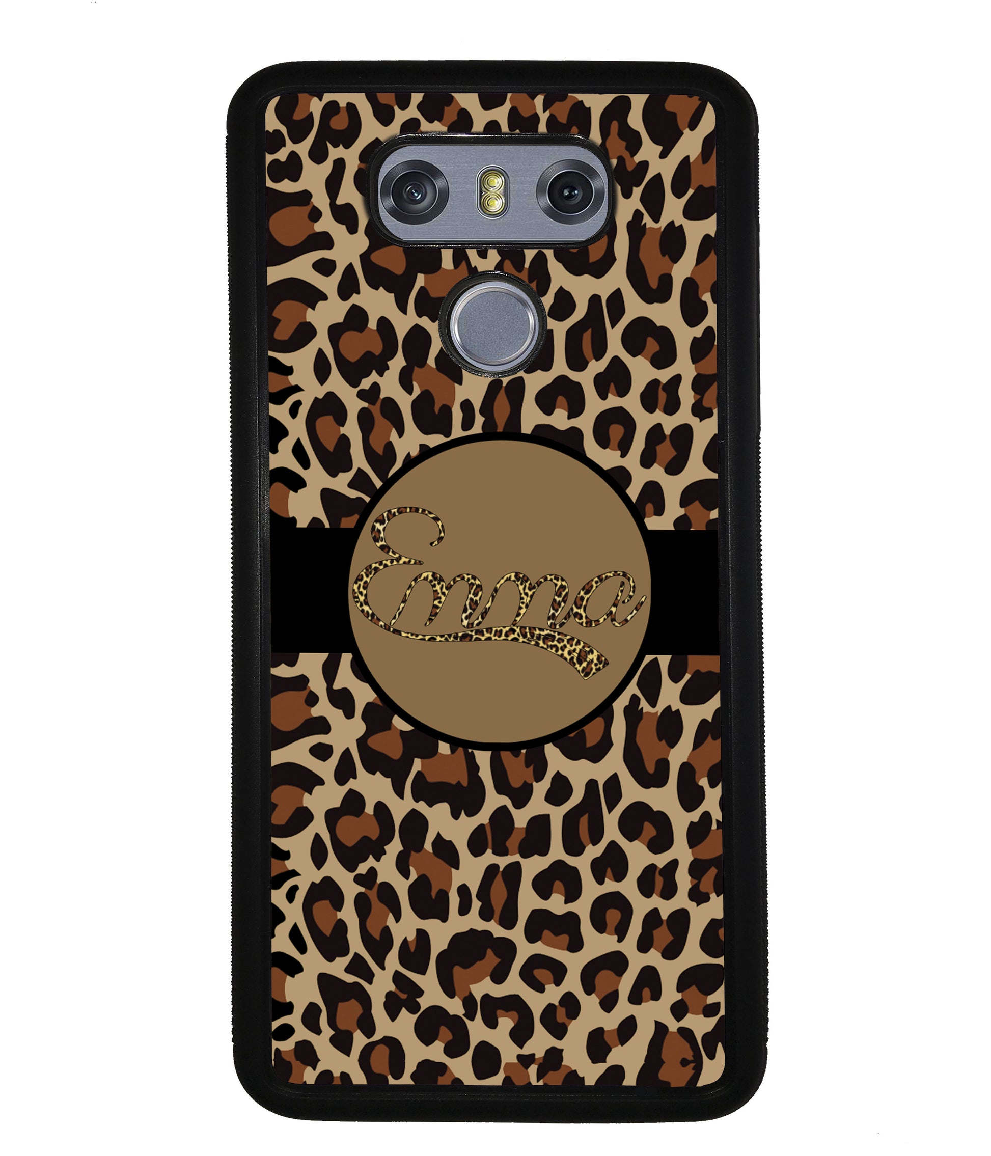 Brown Leopard Skin Personalized | LG Phone Case