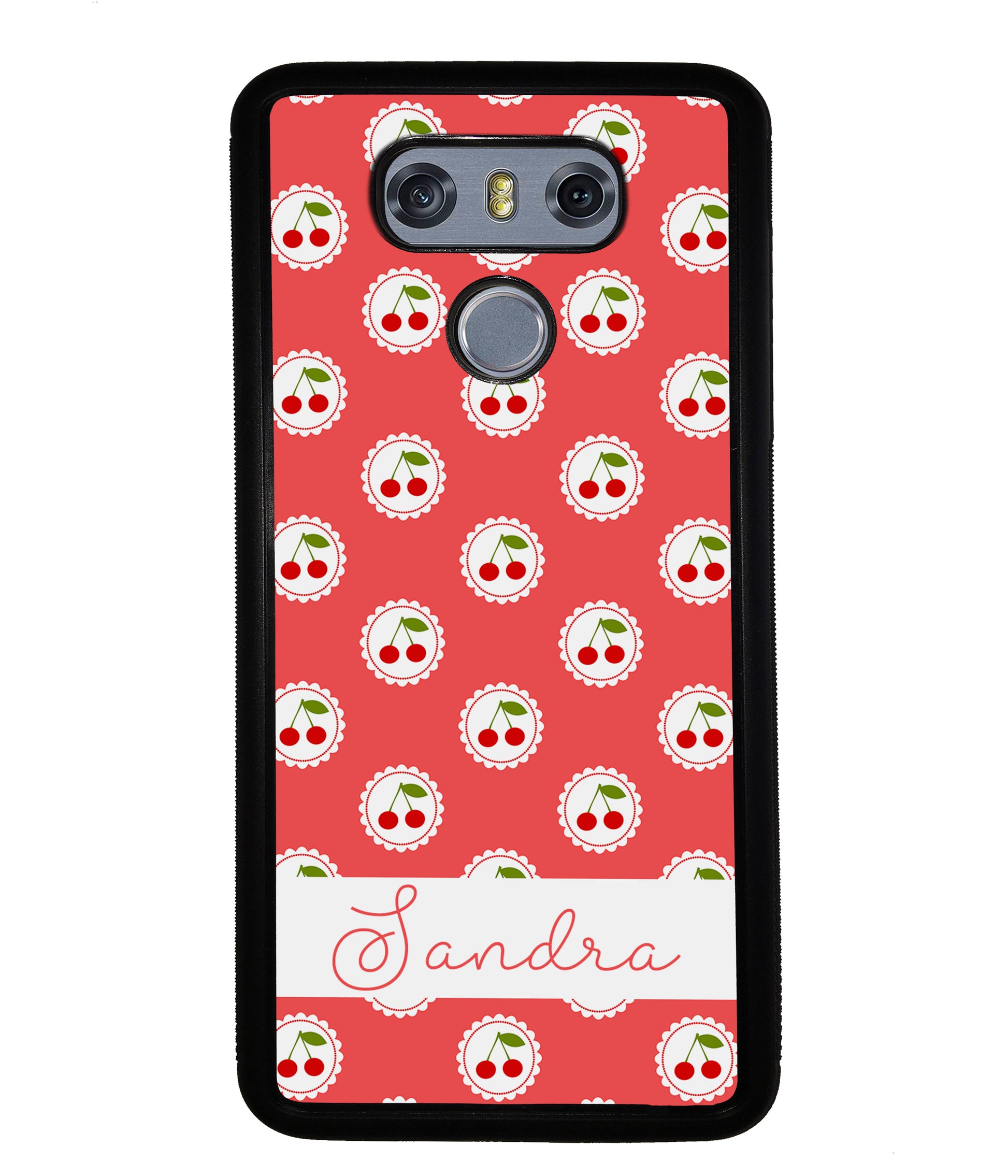 Pretty Little Cherries Cherry Texture Personalized | LG Phone Case