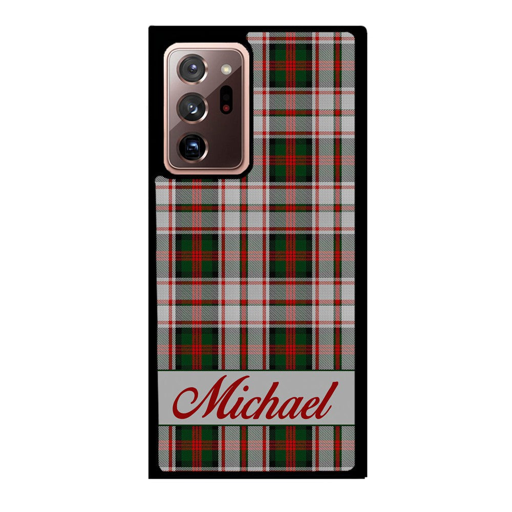 Red and Green Tartan Plaid Personalized | Samsung Phone Case