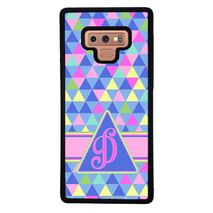 Colorful Neon Color Triangle Initial | Samsung Phone Case
