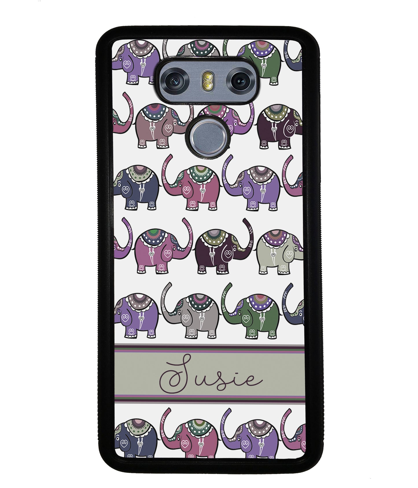 Elephant Tribal Pastel Personalized | LG Phone Case