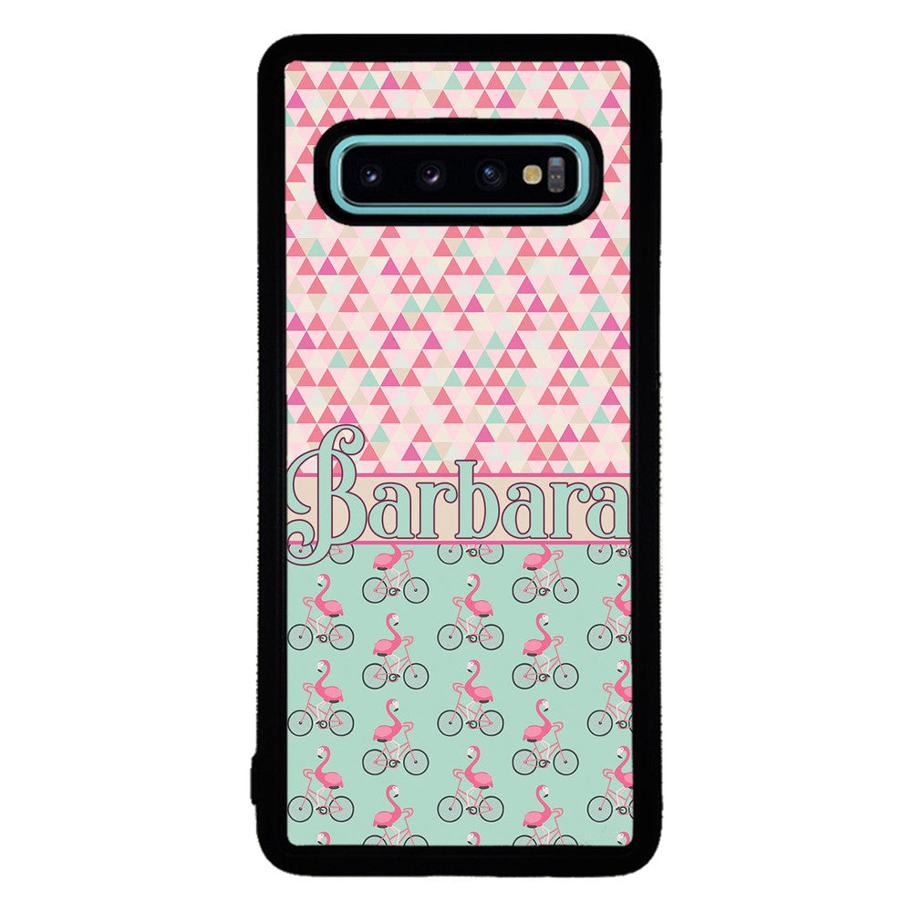 Flamingo's on Bicycle's Personalized | Samsung Phone Case