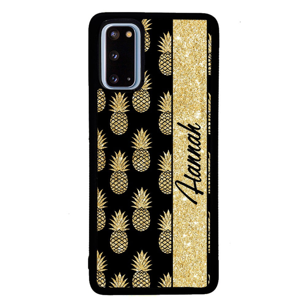 Golden Pineapples Personalized | Samsung Phone Case