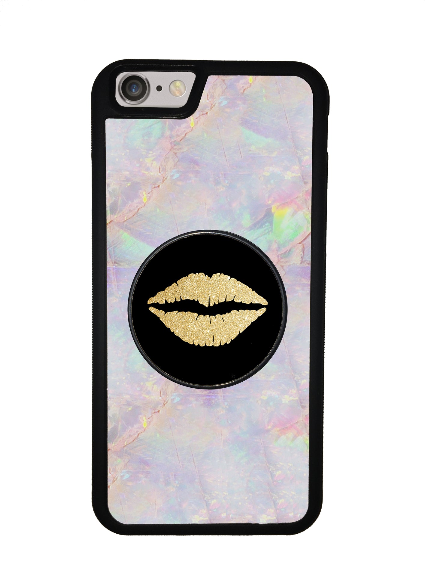 Golden Lips Phone Stand