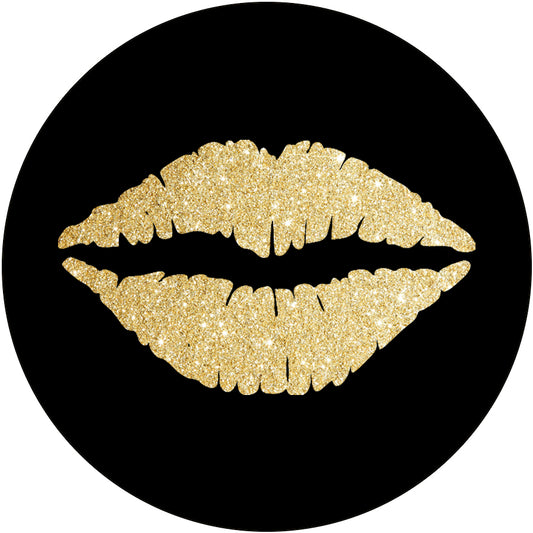 Golden Lips Phone Stand
