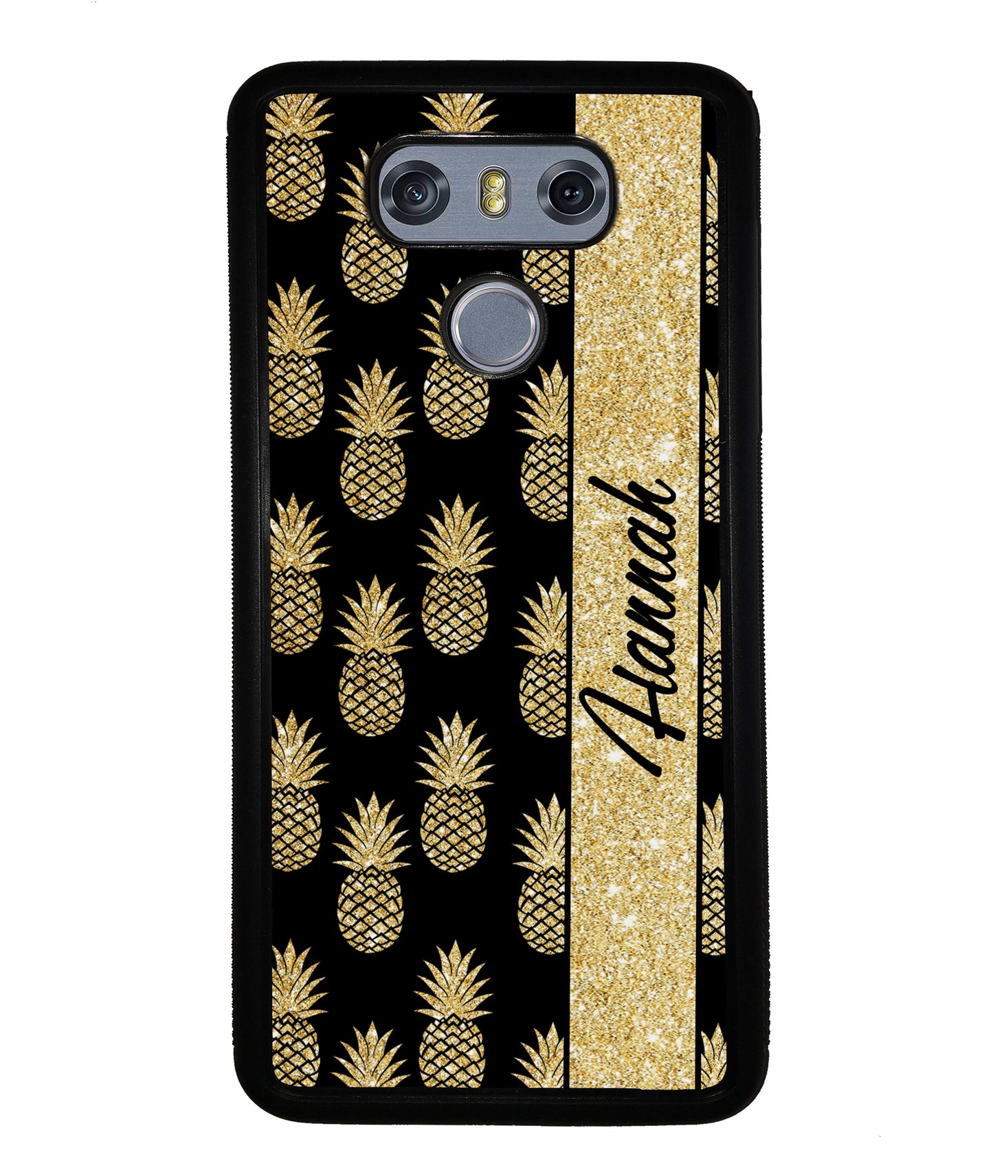 Golden Pineapples Personalized | LG Phone Case