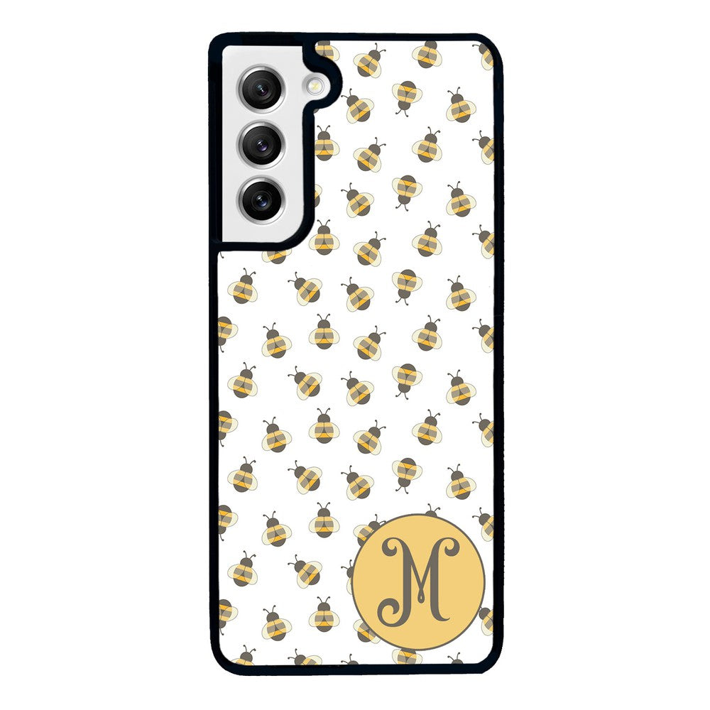 Cute Little Honey Bees Initial | Samsung Phone Case