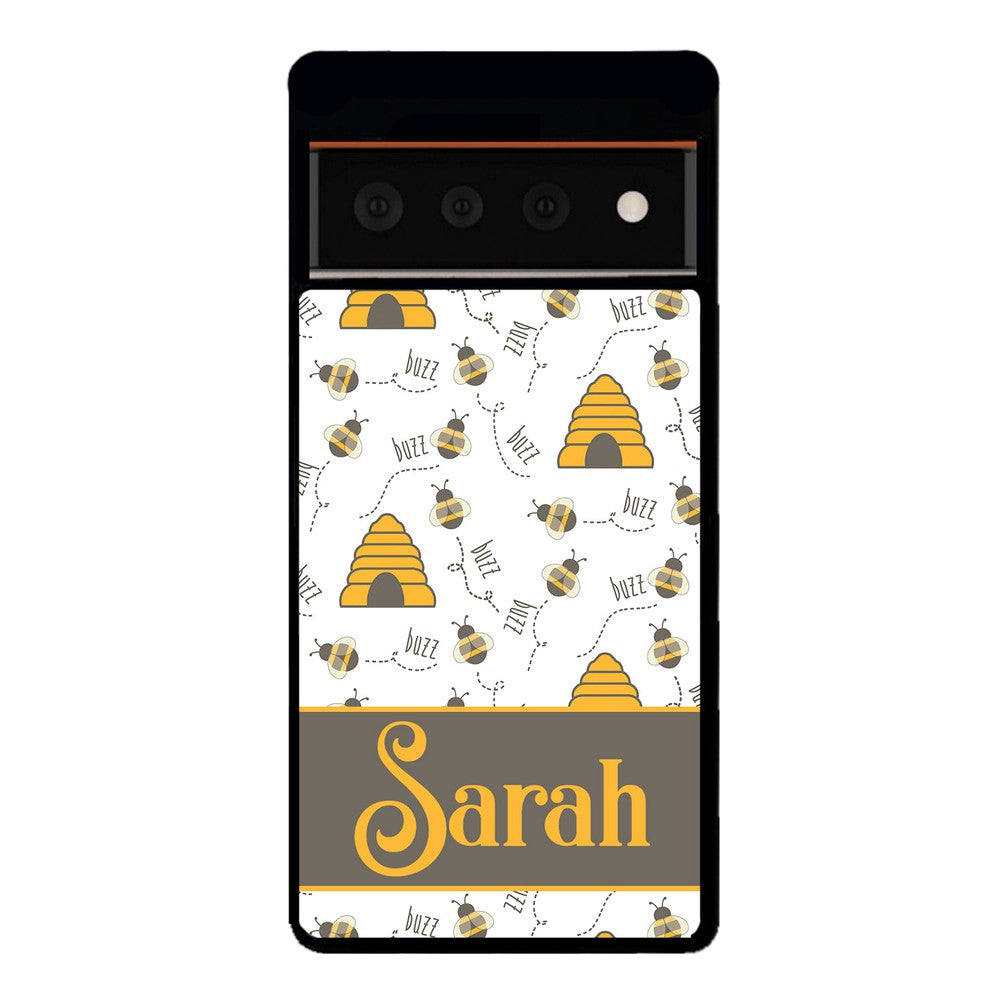 Honey Bee and Hive Personalized | Google Phone Case