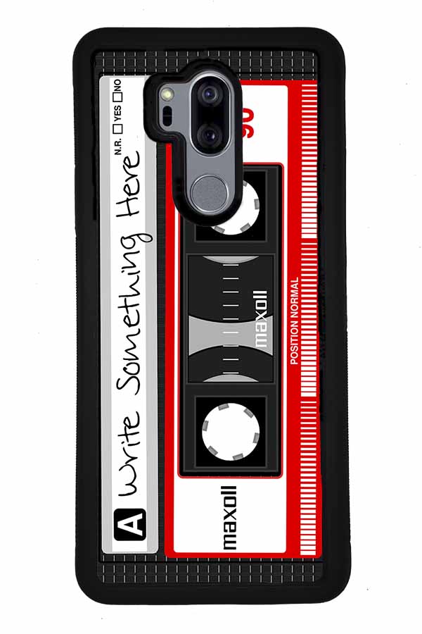 Cassette Tape Black and Red Personalized | LG Phone Case