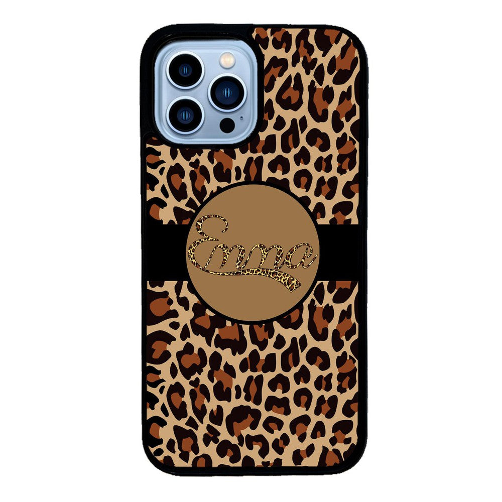Brown Leopard Skin Personalized | Apple iPhone Case