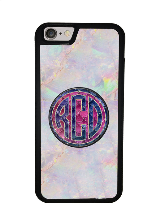 Sparkle Mermaid Skin Monogram Phone Stand