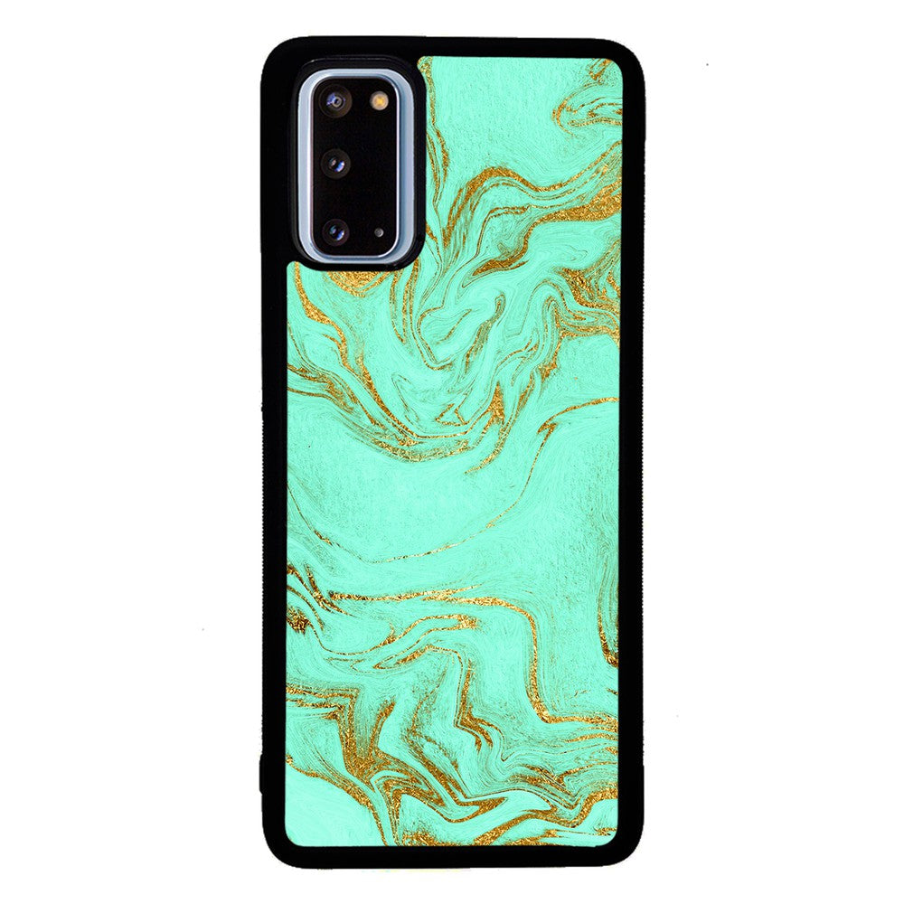Mint and Gold Marble | Samsung Phone Case
