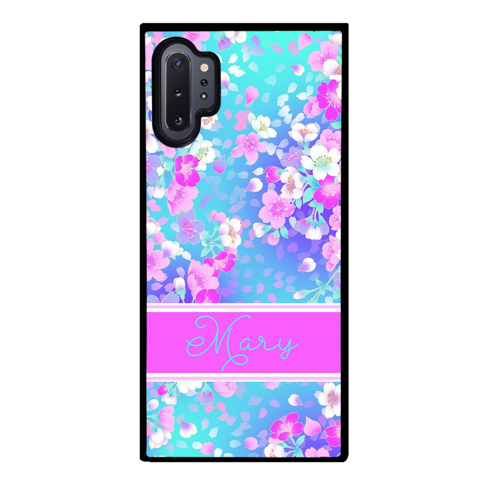 Neon Flower Pattern Personalized | Samsung Phone Case