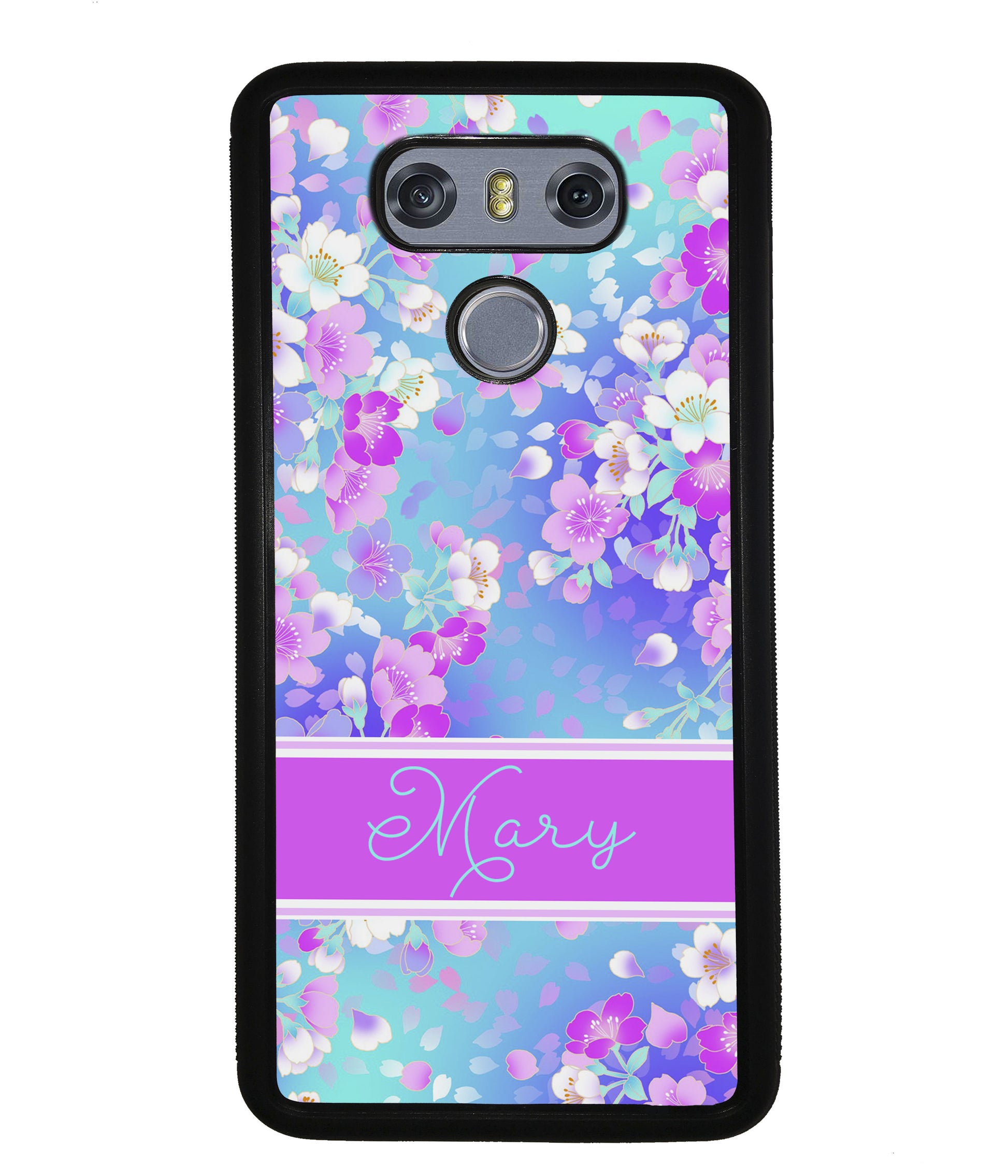 Neon Flower Pattern Personalized | LG Phone Case