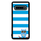 Owl Blue and White Bars Initial | Samsung Phone Case