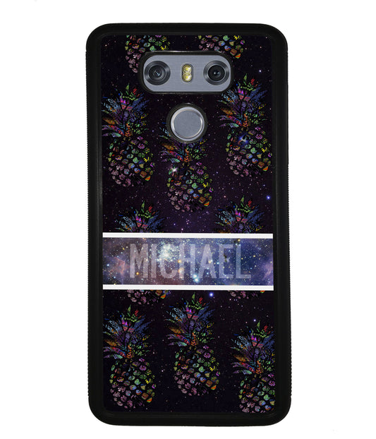 Pineapple Space Colors Personalized | LG Phone Case