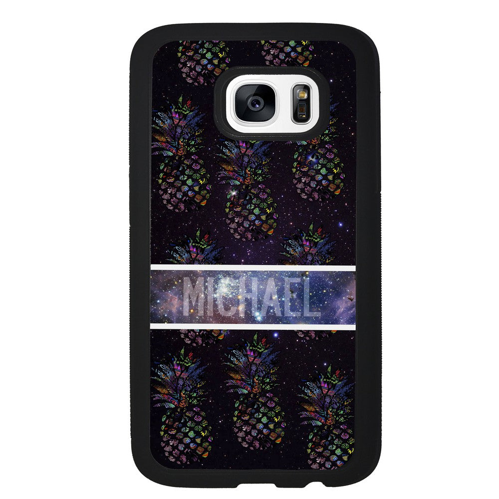 Pineapple Space Colors Personalized | Samsung Phone Case