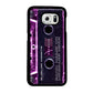 Pink Clear Black 80s Cassette Tape Personalized | Samsung Phone Case