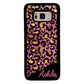 Leopard Skin Pink and Gold Foil Personalized | Samsung Phone Case