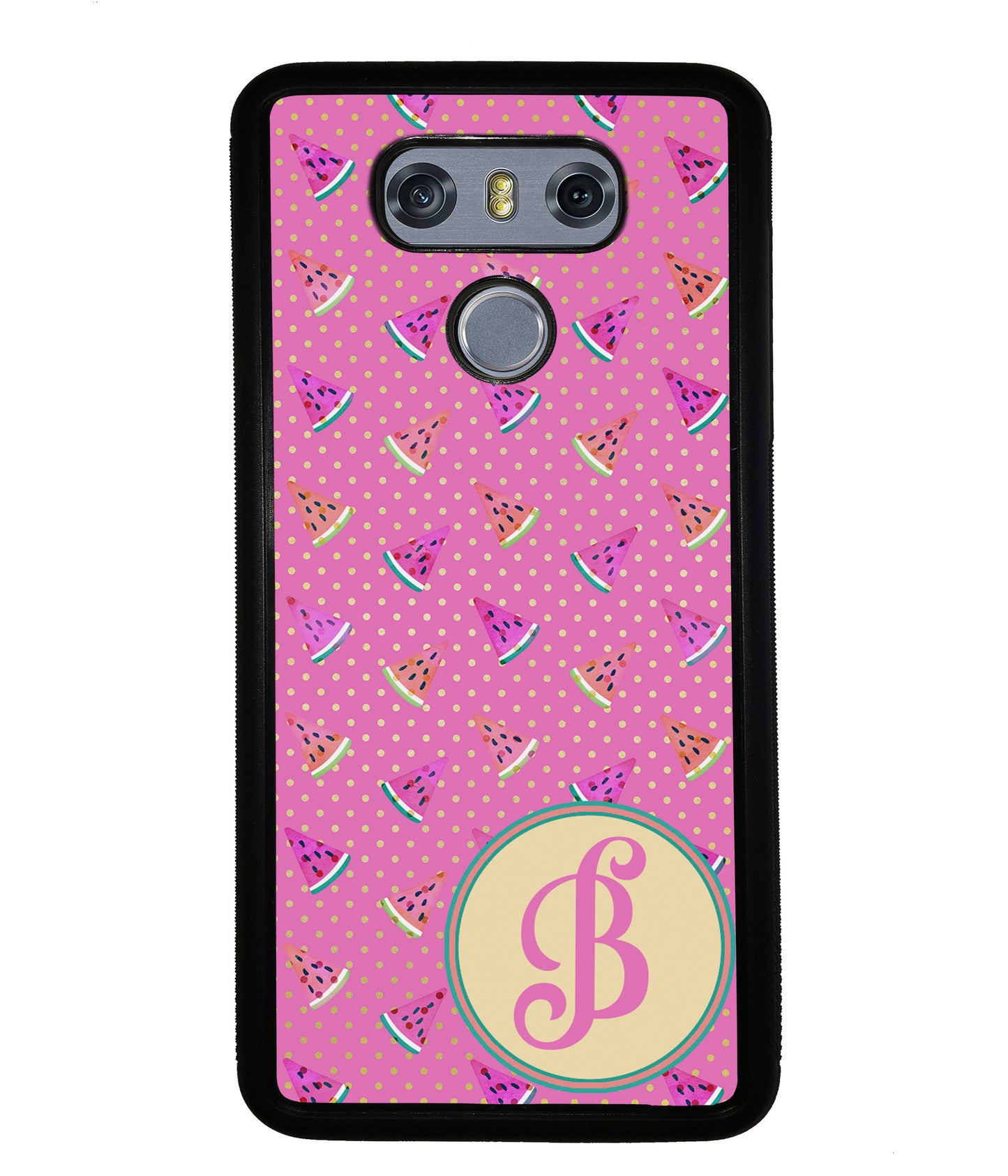 Pink Watermelon Initial | LG Phone Case
