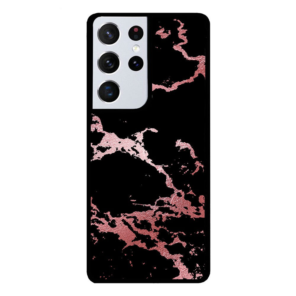 Black and Pink Marble | Samsung Phone Case