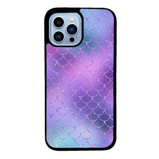 Purple Glitter Pastel Mermaid Scales | Apple iPhone Case