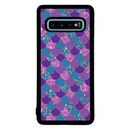 Purple Teal Gold Mermaid Scales | Samsung Phone Case
