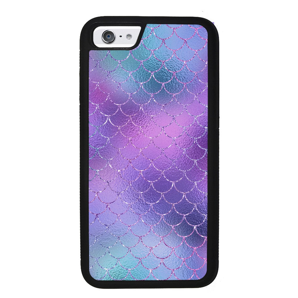 Purple Glitter Pastel Mermaid Scales | Apple iPhone Case
