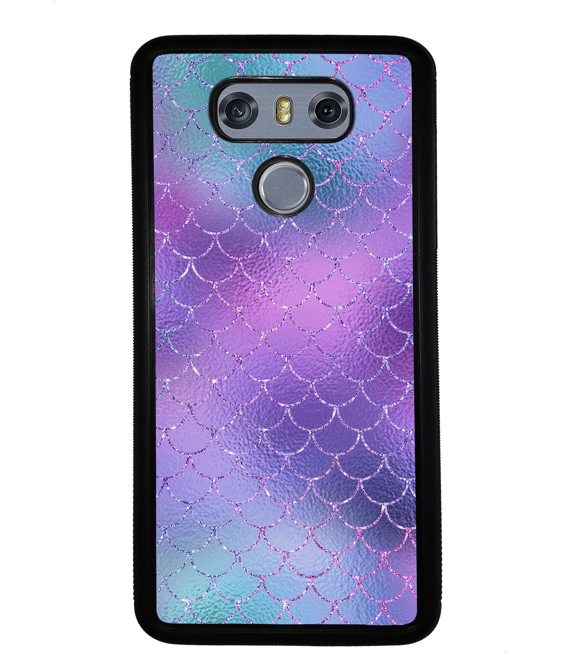 Purple Glitter Pastel Mermaid Scales | LG Phone Case
