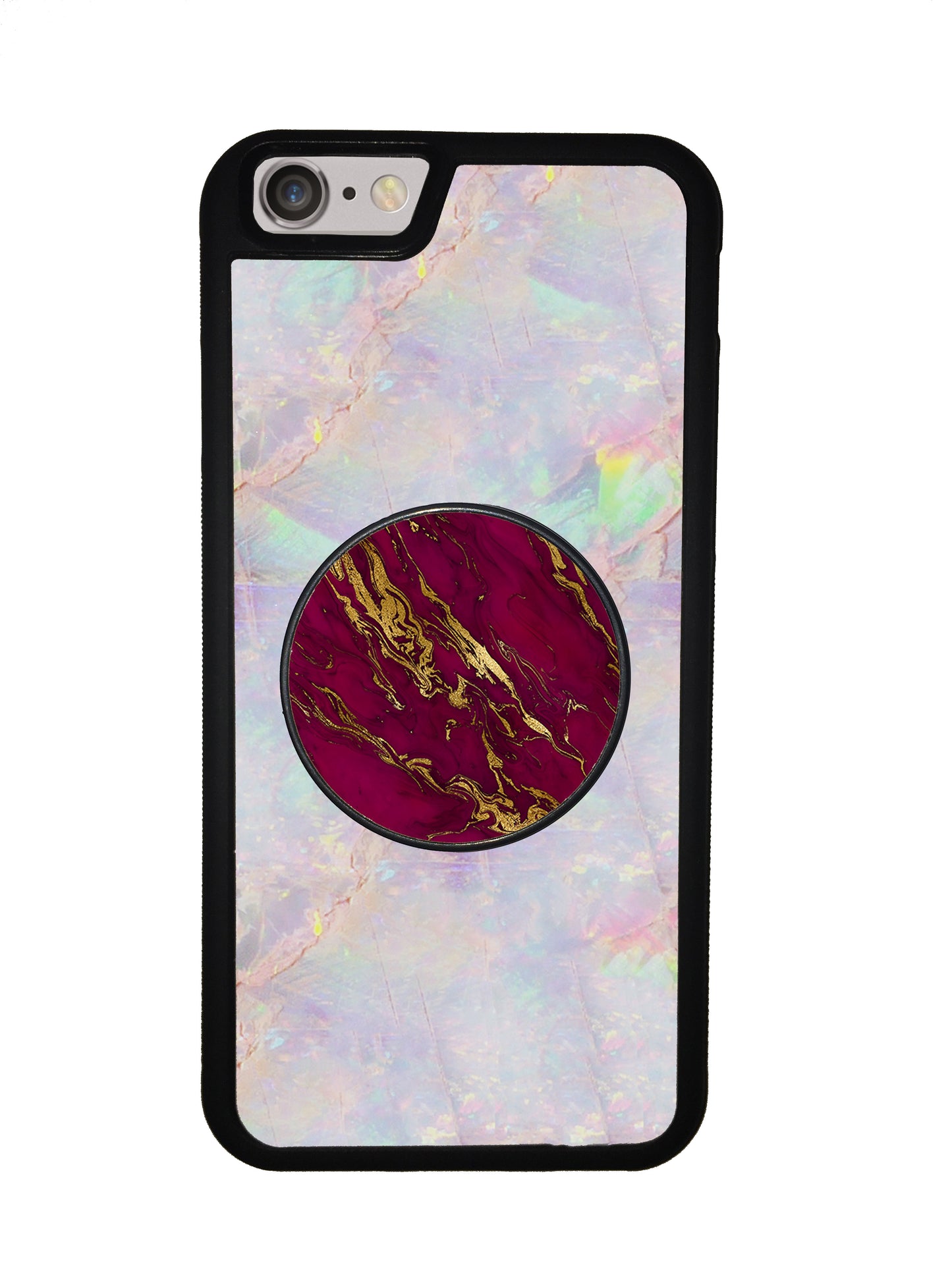 Purple and Gold Marble Phone Stand