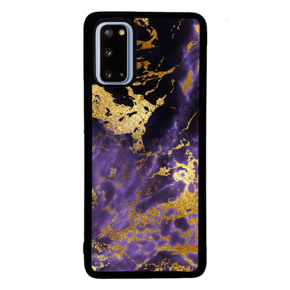 Purple and Gold Foil Marble | Samsung Phone Case