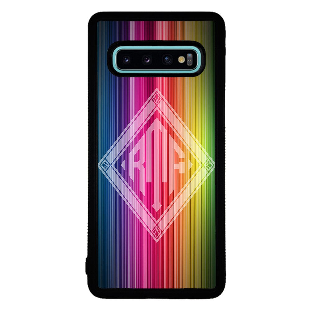 Rainbow Diamond Monogram | Samsung Phone Case