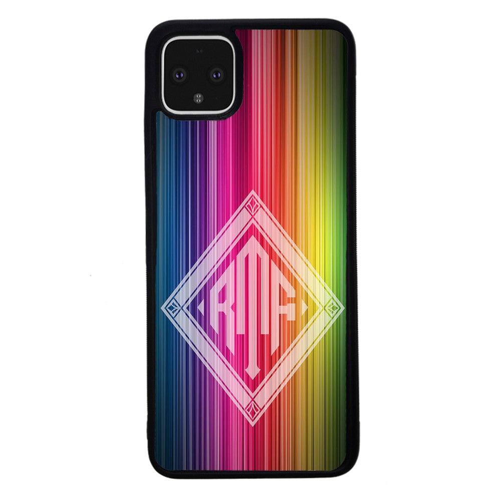 Rainbow Diamond Monogram | Google Phone Case