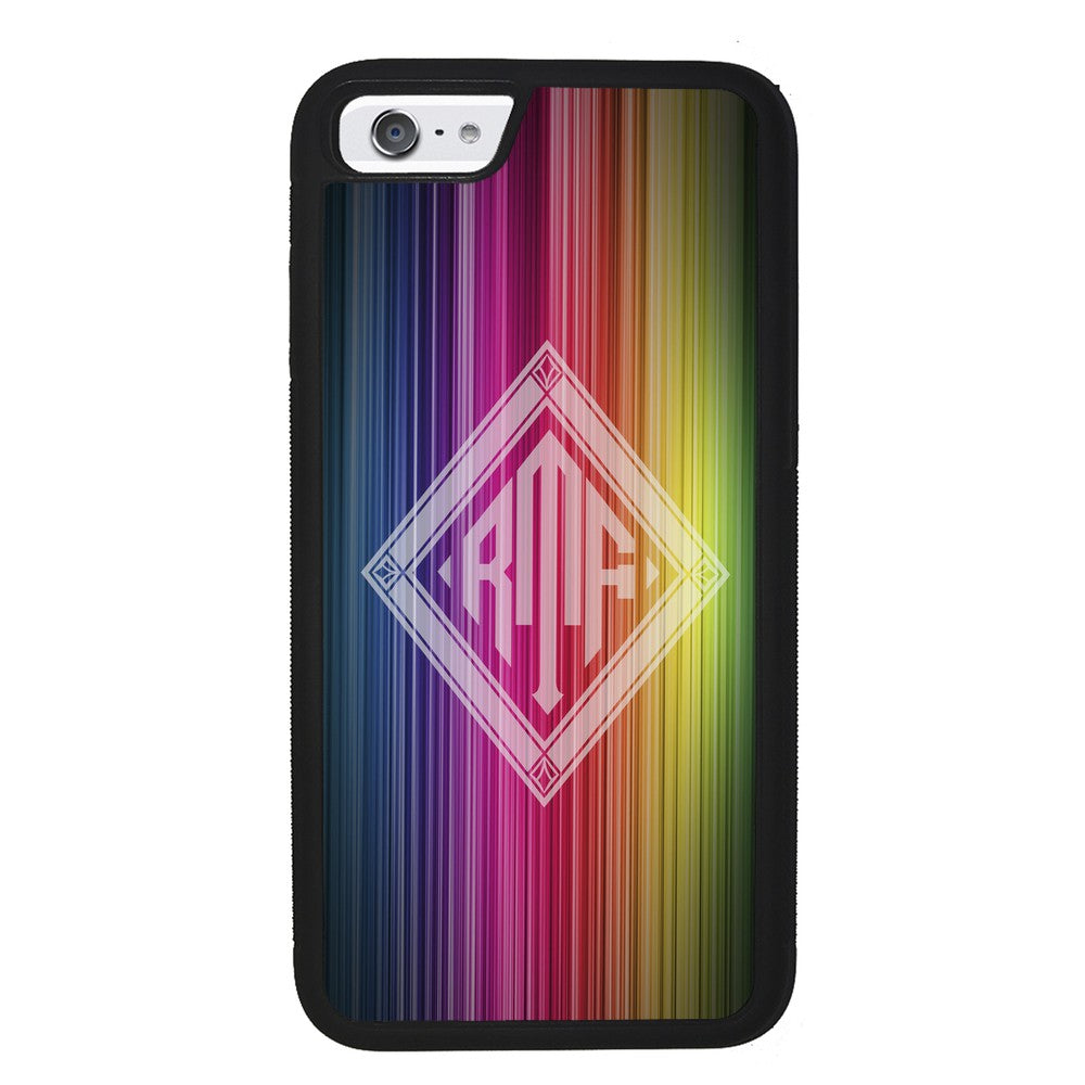 Rainbow Diamond Monogram | Apple iPhone Case