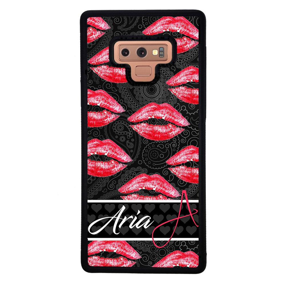 Red Lips French Pattern Personalized | Samsung Phone Case
