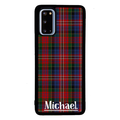 Plaid Tartan Sweater Green Blue and Red Personalized | Samsung Phone Case