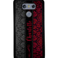 Red and Black Damask Personalized | LG Phone Case
