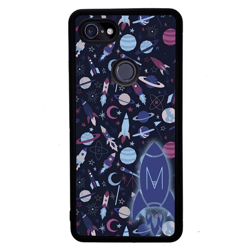 Space Planets Rockets Initial | Google Phone Case