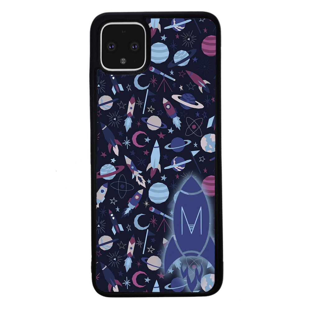 Space Planets Rockets Initial | Google Phone Case