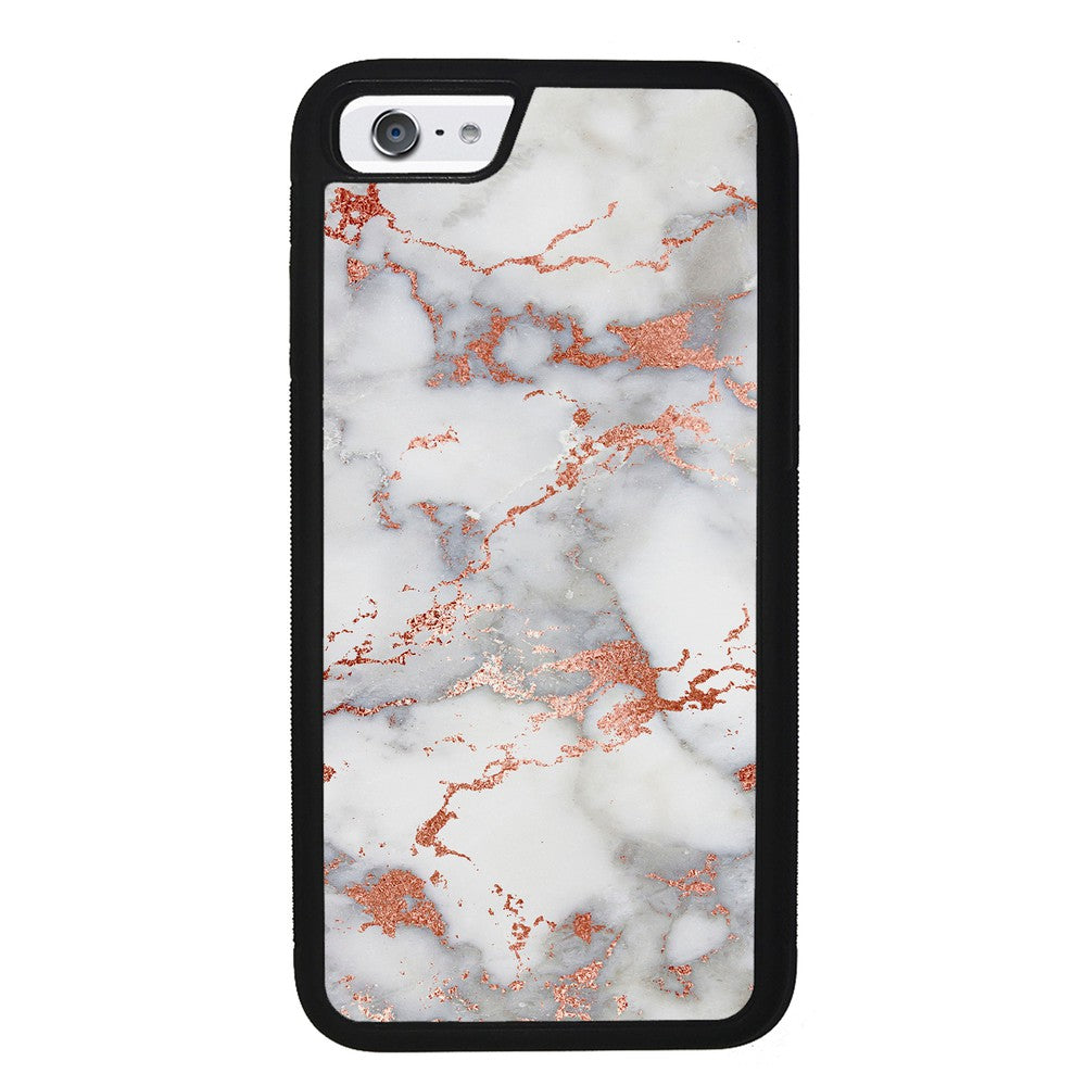 Rose Gold White Marble | Apple iPhone Case