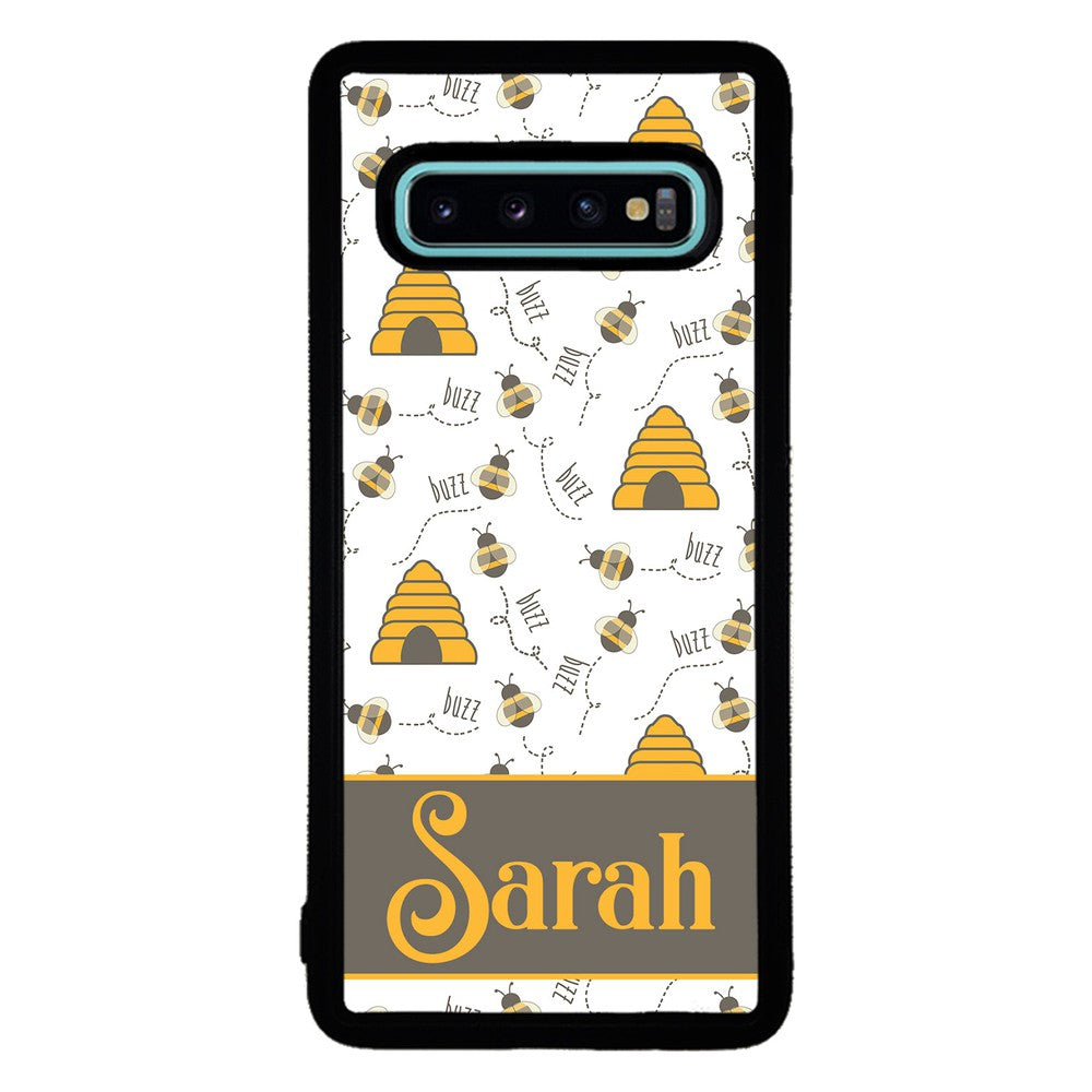 Honey Bee and Hive Personalized | Samsung Phone Case
