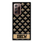 Black and Gold Fleur De Lis Personalized | Samsung Phone Case