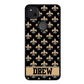 Black and Gold Fleur De Lis Personalized | Google Phone Case